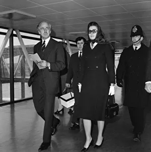 Princess Grace of Monaco leaving London Heathrow Airport for Nice