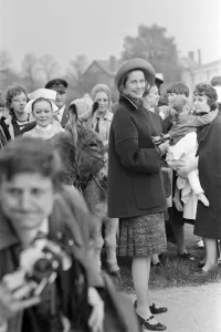 Princess Grace of Monaco visits Pinderfields Hospital, Wakefield