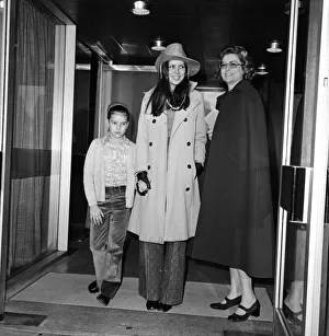 01491 Prints: Princess Grace of Monaco and her two young daughters Stephanie (left