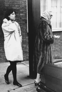 Princess Grace and Princess Caroline of Monaco leaving Heathrow Airport for Paris