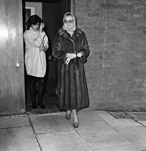 Princess Grace and Princess Caroline of Monaco leaving Heathrow Airport for Paris