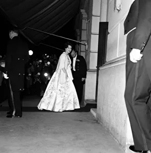 Attending Prints: Princess Margaret attends a gala ballet performance at the Royal Opera House