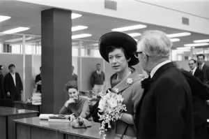 Princess Margaret, Countess of Snowdon opens the new Birmingham Post & Mail offices