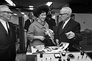 Princess Margaret, Countess of Snowdon opens the new Birmingham Post & Mail offices