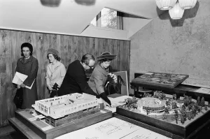 Princess Margaret, Countess of Snowdon visits the Ardencote Arts Club, Birmingham