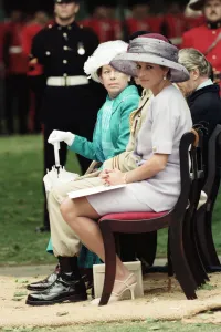 Memorial Prints: Princess Margaret and Diana, Princess of Wales attend the unveiling of the Canadian War