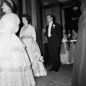 Engagement Prints: Princess Margaret and her fiance Antony Armstrong-Jones attend a gala ballet performance