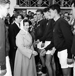 Princess Margaret and her fiance Antony Armstrong-Jones attend the Oxford v Cambridge