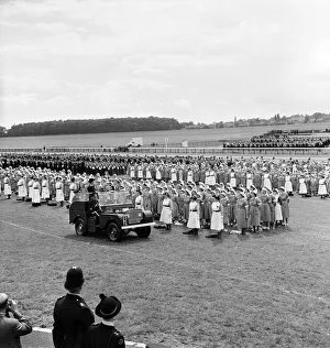 Princess Margaret inspects the St John Ambulance Cadets, York. 10th July 1960