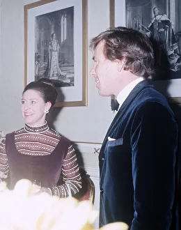 Princess Margaret with Lord Snowdon at a charity pop concertat the Albert Hall