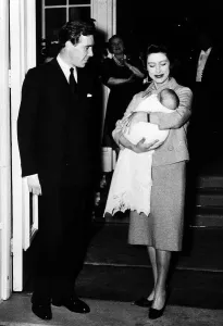 Princess Margaret and Lord Snowdon - March 1980 leave Clarence House with baby