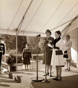 Princess Margaret - October 1967 and Dame Margot Turner opening the Army nurses new
