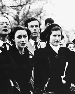 00006 Prints: Princess Margaret and Peter Townsend at Badminton Horse Trials