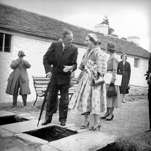 Uk Visit Prints: Princess Margaret seen here during a visit to Sunshine Homes of Southerndown