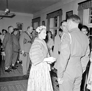 Overseas Visits Prints: Princess Margaret seen here visiting The 3rd Kings Own Hussars at Epsom Barracks