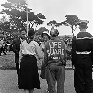 Princess Margaret visits St Johns Ambulance Brigade at Saint Peter Port, Guernsey