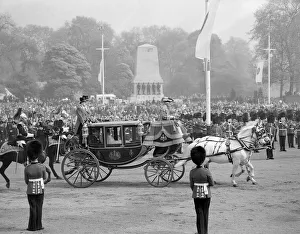 01037 Prints: Princess Margaret on her way to Westminster Abbey for her wedding to Lord Snowdon
