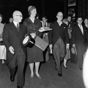 Princess Margrethe of Denmark arrives in Liverpool Street Station