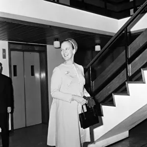 Princess Margrethe of Denmark visits the Owens Park Hall of residence, Wilmslow Road