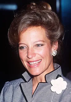 Brooch Prints: Princess Michael of Kent at the Sony Radio Awards at the Hilton April 1983