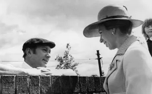 00633 Prints: The Princess Royal, seen here enjoying an over the wall chat with a Washington resident