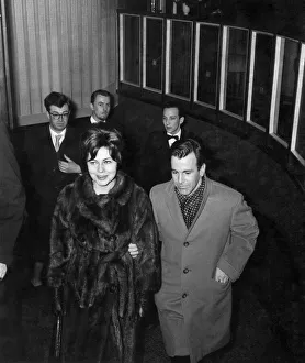 Princess Soraya of Iran with German actor Maximilian Schell. February 1965