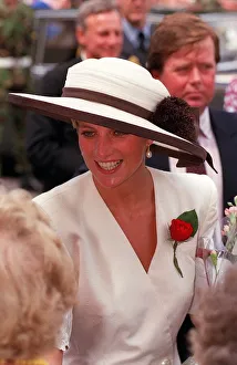 The Princess of Wales at Portsmouth for a ceremony celebrating the safe return of
