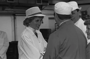 00084 Prints: Princess of Wales visits a Pork Pie Factory 28th April 1988 Probably not