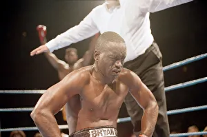 01103 Prints: Professional debut for the 1988 Super Heavyweight Olympic Gold Medalist Lennox Lewis