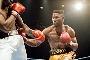 01103 Prints: Professional debut for the 1988 Super Heavyweight Olympic Gold Medalist Lennox Lewis