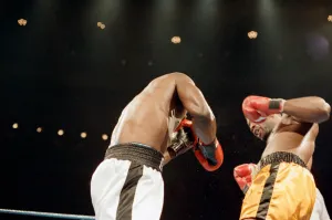 01103 Prints: Professional debut for the 1988 Super Heavyweight Olympic Gold Medalist Lennox Lewis