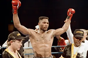01103 Prints: Professional debut for the 1988 Super Heavyweight Olympic Gold Medalist Lennox Lewis