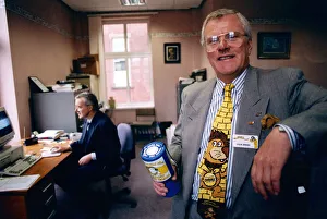 Former Prints: Professor of child health Alan Craft (left) at the Yellow Brick Road building which is