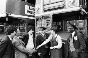 Prospective Labour member of Parliament Harriet Harman canvassing in Peckham