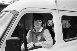 Prospective Labour member of Parliament Harriet Harman tours Peckham where she is