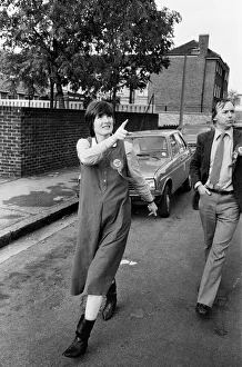 Prospective Labour member of Parliament Harriet Harman tours Peckham where she is