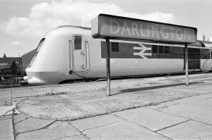 Prototype InterCity 125 diesel powered passenger train at Darlington Train Station