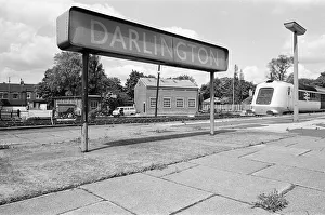 Prototype InterCity 125 diesel powered passenger train at Darlington Train Station