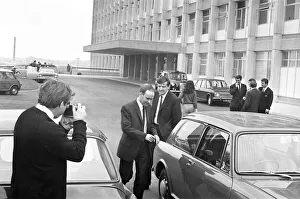 00503 Prints: Proud father, Barry Thorns, pictured leaving Birmingham Maternity Hospital