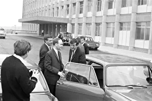 Proud father, Barry Thorns, pictured leaving Birmingham Maternity Hospital
