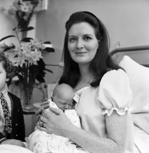 Proud father Terry Wogan allowed news crews to document his visit to Queen Charlotte