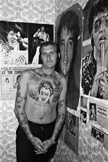 Proud Teddy Boy John Turner has Elvis close to his heart - in a portrait tattooed on his