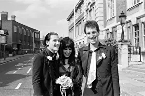 01046 Prints: Punk rock wedding at Acton Town Hall of The Damned frontman Dave Vanian, 20