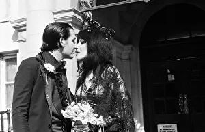 01046 Prints: Punk rock wedding at Acton Town Hall of The Damned frontman Dave Vanian, 20