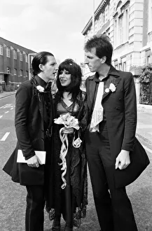 01046 Prints: Punk rock wedding at Acton Town Hall of The Damned frontman Dave Vanian, 20