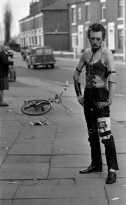 Punk Rockers at Woolwich. Accountancy student Ian Hodge who gave up studying for