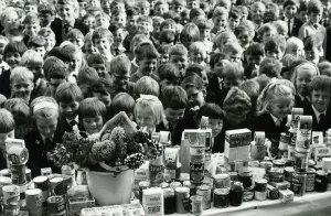 00150 Prints: Pupils at Ayr Grammer School during thanksgiving September 1967