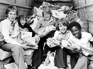 Newspapers Prints: Pupils at Binley Park Comprehensive school in Coventry are collecting newspapers to