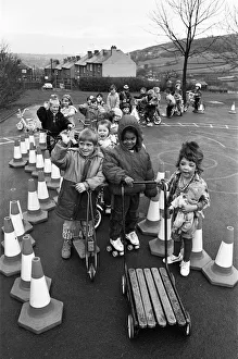 Pupils at Cowlersley Primary School got together to raise money with a sponsored wheel