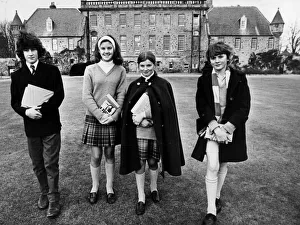 Grounds Prints: Pupils at Gordonstoun Boarding School in Morayshire Scotland 12th November 1972